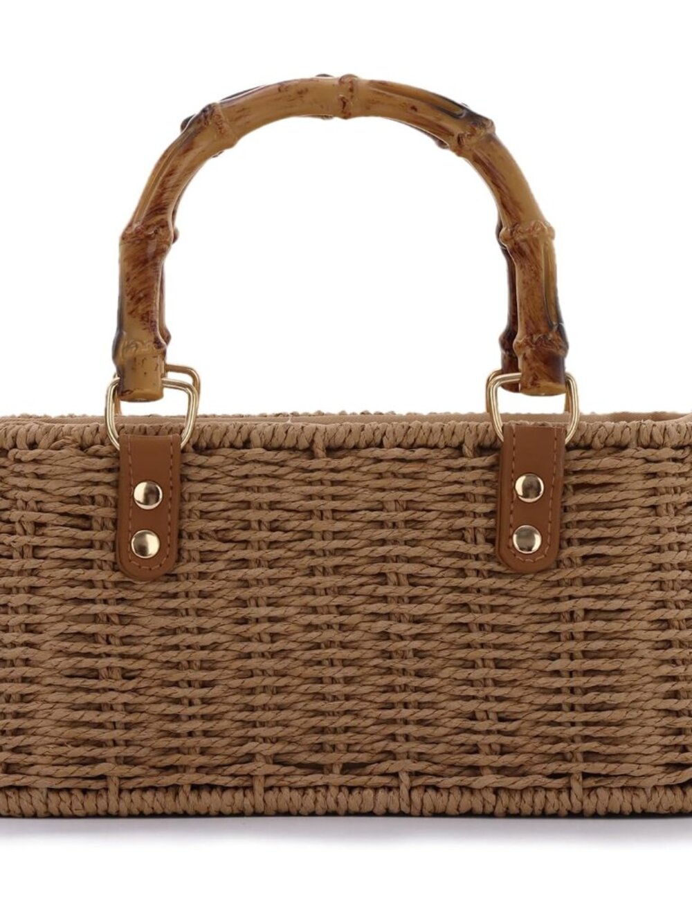 Straw Woven Handbags Handmade Summer Beach Bags Wicker Rattan Crossbody Bag for